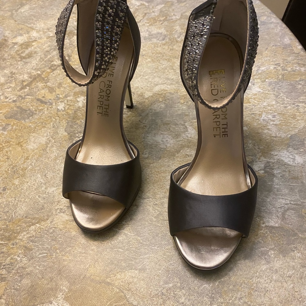COPY - 4” silver embellished heels